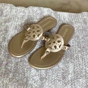 Cushionaire Rose Gold Sandals
